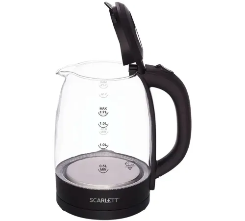 Чайник электрический Scarlett SC-EK27G11 1.7л. 2200Вт черный корпус: стекло/пластик Чайник электрический Scarlett SC-EK27G11 1.7л. 2200Вт черный корпус: стекло/пластик