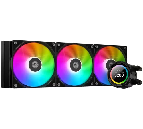 Система водяного охлаждения ID-Cooling SL360 XE ARGB Soc-AM5/AM4/1151/1200/2066/1700 черный 4-pin 14-30dB Al+Cu 350W Ret