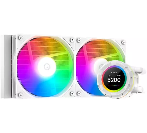 Система водяного охлаждения ID-Cooling SL240 XE Soc-AM5/AM4/1151/1200/2066/1700 4-pin 14-30dB Al+Cu 300W LED Ret