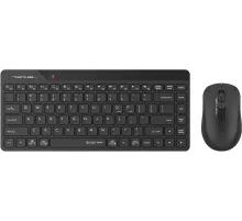 Клавиатура + мышь A4Tech Fstyler FG2200 Air2 клав:черный мышь:черный USB беспроводная slim (FG2200 AIR2 BLACK)
