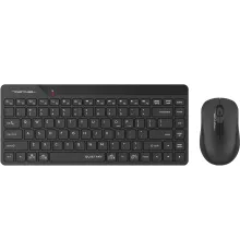 Клавиатура + мышь A4Tech Fstyler FG2200 Air2 клав:черный мышь:черный USB беспроводная slim (FG2200 AIR2 BLACK)