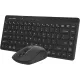 Клавиатура + мышь A4Tech Fstyler FG2200 Air2 клав:черный мышь:черный USB беспроводная slim (FG2200 AIR2 BLACK)