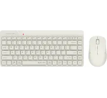 Клавиатура + мышь A4Tech Fstyler FG2200 Air2 клав:бежевый мышь:бежевый USB беспроводная slim (FG2200 AIR2 BEIGE)