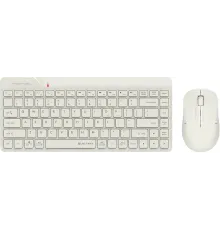 Клавиатура + мышь A4Tech Fstyler FG2200 Air2 клав:бежевый мышь:бежевый USB беспроводная slim (FG2200 AIR2 BEIGE)