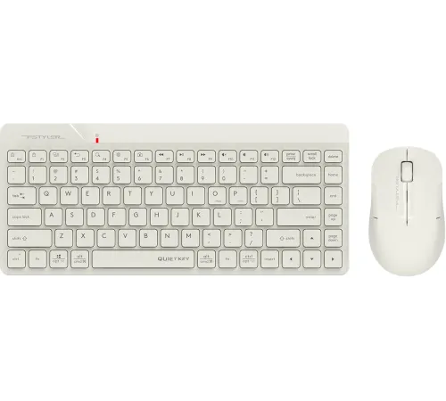 Клавиатура + мышь A4Tech Fstyler FG2200 Air2 клав:бежевый мышь:бежевый USB беспроводная slim (FG2200 AIR2 BEIGE)