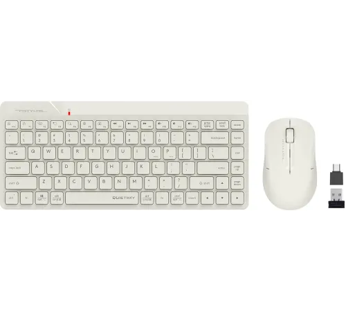Клавиатура + мышь A4Tech Fstyler FG2200 Air2 клав:бежевый мышь:бежевый USB беспроводная slim (FG2200 AIR2 BEIGE)
