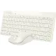 Клавиатура + мышь A4Tech Fstyler FG2200 Air2 клав:бежевый мышь:бежевый USB беспроводная slim (FG2200 AIR2 BEIGE)