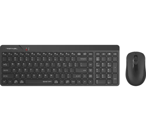 Клавиатура + мышь A4Tech Fstyler FG2300 Air2 клав:черный мышь:черный USB беспроводная slim (FG2300 AIR2 BLACK)