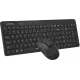 Клавиатура + мышь A4Tech Fstyler FG2300 Air2 клав:черный мышь:черный USB беспроводная slim (FG2300 AIR2 BLACK)