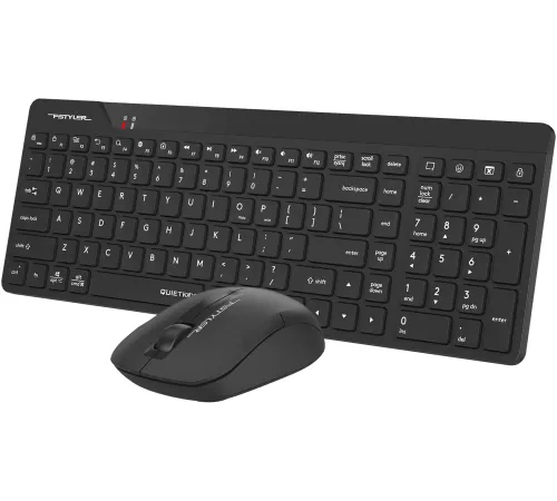 Клавиатура + мышь A4Tech Fstyler FG2300 Air2 клав:черный мышь:черный USB беспроводная slim (FG2300 AIR2 BLACK)