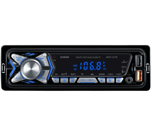 Автомагнитола Digma MCP-227B 1DIN 2x45Вт 2 Автомагнитола Digma MCP-227B 1DIN 2x45Вт 2