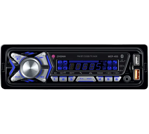 Автомагнитола Digma MCP-455 1DIN 2x45Вт 4 Автомагнитола Digma MCP-455 1DIN 2x45Вт 4