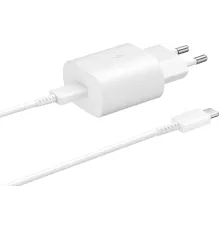 Сетевое зарядное устройство Samsung Adapter 25W Type C с кабелем White (EP-TA800XWEGWW)