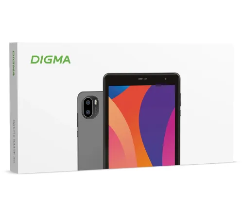 Планшет Digma Optima 8430E 4G T606 (1.6) RAM4Gb ROM64Gb 8" IPS 1280x800 LTE 1Sim Android 14 серый 5Mpix 2Mpix BT GPS WiFi Touch 128Gb 4000mAh