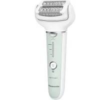 Эпилятор Panasonic ES-EY70-G520 скор.:3 насад.:6 от аккум. белый/зеленый