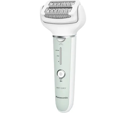 Эпилятор Panasonic ES-EY70-G520 скор.:3 насад.:6 от аккум. белый/зеленый