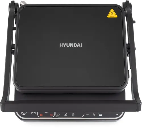 Электрогриль Hyundai HYG-7000 2000Вт серебристый/черный
