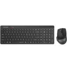 Клавиатура + мышь A4Tech Fstyler FG2400 Air2 клав:черный мышь:черный USB беспроводная slim (FG2400 AIR2 BLACK)