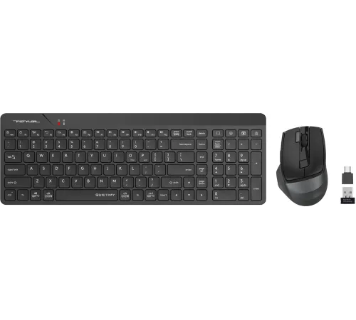 Клавиатура + мышь A4Tech Fstyler FG2400 Air2 клав:черный мышь:черный USB беспроводная slim (FG2400 AIR2 BLACK) Клавиатура + мышь A4Tech Fstyler FG2400 Air2 клав:черный мышь:черный USB беспроводная slim (FG2400 AIR2 BLACK)