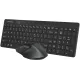 Клавиатура + мышь A4Tech Fstyler FG2400 Air2 клав:черный мышь:черный USB беспроводная slim (FG2400 AIR2 BLACK)