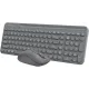 Клавиатура + мышь A4Tech Fstyler FG3300 Air2 клав:серый мышь:серый USB беспроводная slim Multimedia