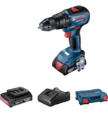 Дрель-шуруповерт Bosch GSB 18V-50 + L аккум. патрон:быстрозажимной (кейс в комплекте) (06019H5100)