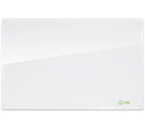 Доска стеклянная Cactus CS-GBD-90X120-UWT-TM Сквозное крепление стеклянная ультра белый 90x120см стекло крепления
