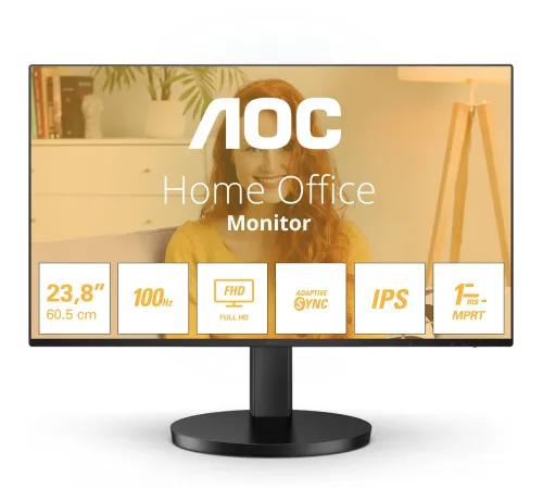 Монитор AOC 27" Basic-Line 27B3HA2 черный IPS LED 1ms 16:9 HDMI M/M матовая 1300:1 250cd 178гр/178гр 1920x1080 100Hz VGA FHD USB 3.4кг