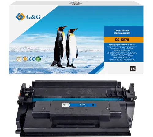 Картридж лазерный G&G GG-C070 черный (3000стр.) для Canon imageCLASS MF465dw/MF462dw/LBP247dw/LBP246dw(AMS)/i-SENSYS LBP243dw/246dw/MF461dw/MF465dw/MF463dw(EUR/NA/AP)/LBP244/241/MF467dw(JP)