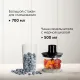 Блендер стационарный Red Solution RHB-2987 1200Вт черный/стальной