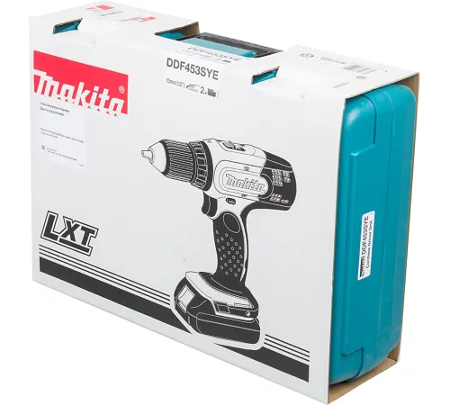 Дрель-шуруповерт Makita DDF453SYE аккум. патрон:быстрозажимной Дрель-шуруповерт Makita DDF453SYE аккум. патрон:быстрозажимной