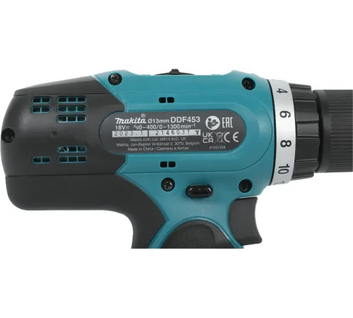 Дрель-шуруповерт Makita DDF453RFE аккум. патрон:быстрозажимной Дрель-шуруповерт Makita DDF453RFE аккум. патрон:быстрозажимной