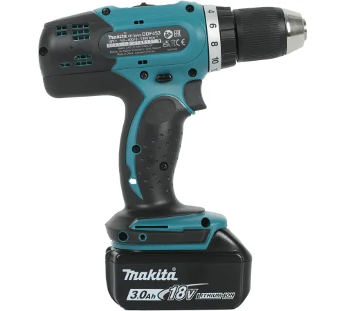 Дрель-шуруповерт Makita DDF453RFE аккум. патрон:быстрозажимной Дрель-шуруповерт Makita DDF453RFE аккум. патрон:быстрозажимной