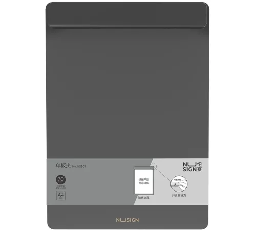 Папка-планшет Deli Nusign NS501BLACK A4 пенополипропилен черный