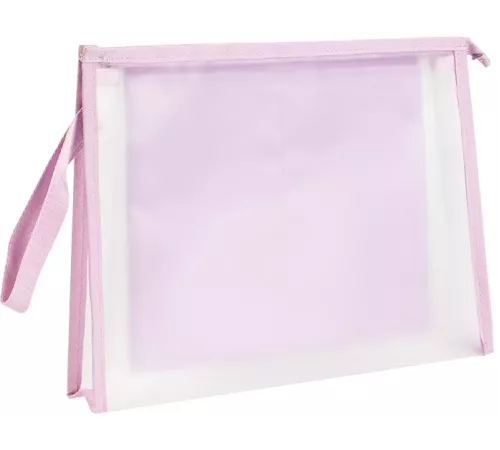 Папка на молнии ZIP Deli PP109VIOLET A4 ЭВА прозрачный внутр. цвет молнии фиолетовый 2 внутр. кармана