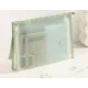 Папка на молнии ZIP Deli PP109GREEN A4 ЭВА прозрачный внутр. цвет молнии зеленый 2 внутр. кармана