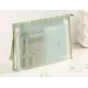 Папка на молнии ZIP Deli PP109BLUE A4 ЭВА прозрачный внутр. цвет молнии голубой 2 внутр. кармана