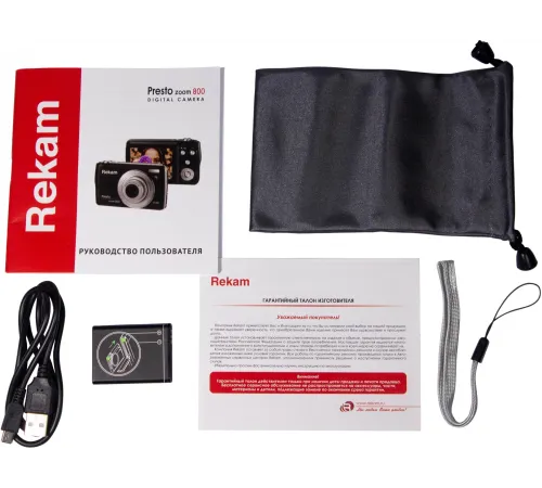 Фотоаппарат Rekam Presto zoom 800 черный 21Mpix Zoom8x 2.7" 1080p SDHC/MMC CMOS IS el 3.8minF/Li-Ion/case Фотоаппарат Rekam Presto zoom 800 черный 21Mpix Zoom8x 2.7" 1080p SDHC/MMC CMOS IS el 3.8minF/Li-Ion/case