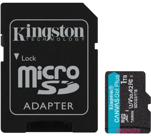 Флеш карта microSDXC 1TB Kingston SDCG3/1TB Canvas Go! Plus + adapter