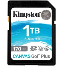 Флеш карта SDXC 1TB Kingston SDG3/1TB Canvas Go! Plus w/o adapter