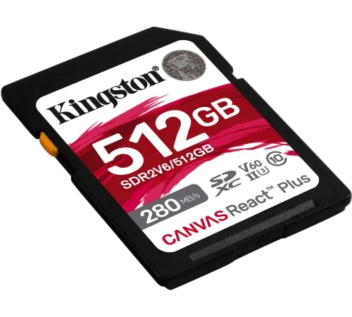 Флеш карта SDXC 512GB Kingston SDR2V6/512GB Canvas React Plus w/o adapter