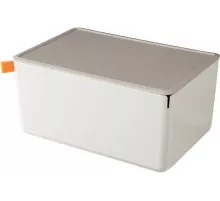 Короб для хранения Deli XDM14grey 1отд. 317x212x135мм серый/серый пластик