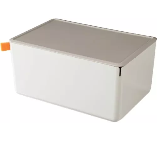 Короб для хранения Deli XDM14grey 1отд. 317x212x135мм серый/серый пластик