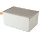 Короб для хранения Deli XDM14grey 1отд. 317x212x135мм серый/серый пластик
