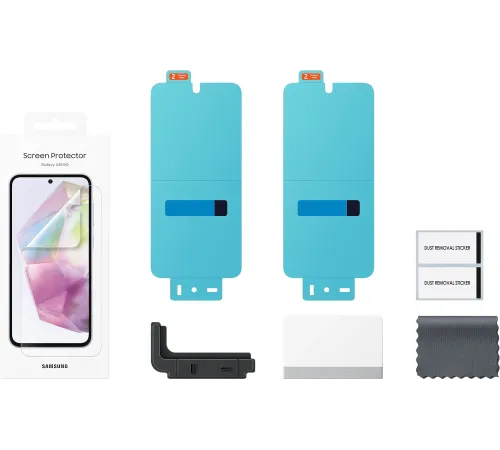 Защитная пленка для экрана Samsung прозрачный для Samsung Galaxy A35 прозрачная 2шт. (EF-UA356CTEGRU)