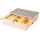 Короб для хранения Deli XDM31pink 1 выдвижной ящик 250x220x125мм розовый пластик