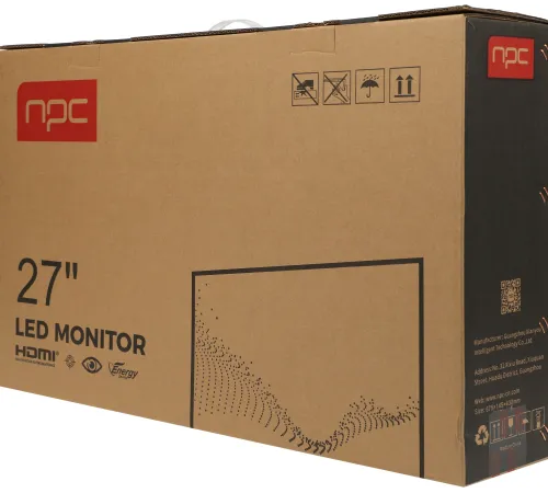 Монитор NPC 27" MF2704-F черный IPS LED 5ms 16:9 HDMI M/M матовая 250cd 178гр/178гр 1920x1080 75Hz VGA DP FHD 4кг
