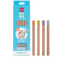 Карандаш ч/г Deli HC123-6B Pupal 6В коробка + точилка