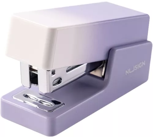 Степлер мини Deli NS083AVIOLET NS083A Nusign 24/6 26/6 (12листов) фиолетовый 40скоб металл/пластик