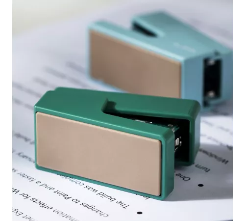 Степлер Deli NS083GREEN Nusign 24/6 26/6 (12листов) зеленый 40скоб блистер